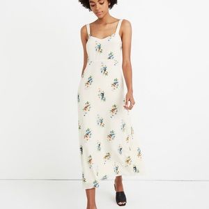 Madewell Silk wide strap midi dress sz 6 NWT